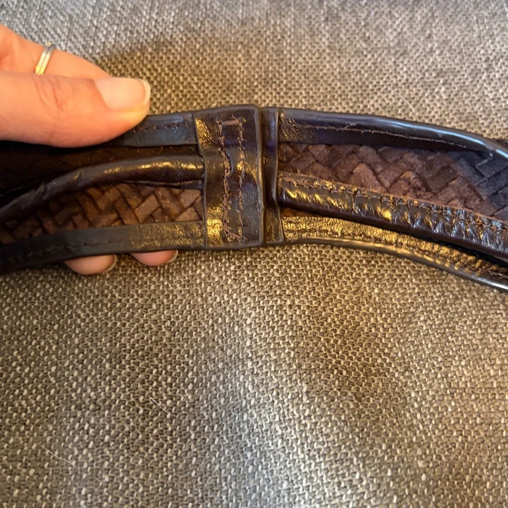 Mango Medium Braided Leather Shoulder Bag - Picture 2 of 4